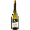 A bottle of Moscato Giallo dessert wine with a label indicating it is a product of Alto Adige, Italy. The wine is in a clear bottle, showcasing a bright yellow liquid, with a golden foil top.