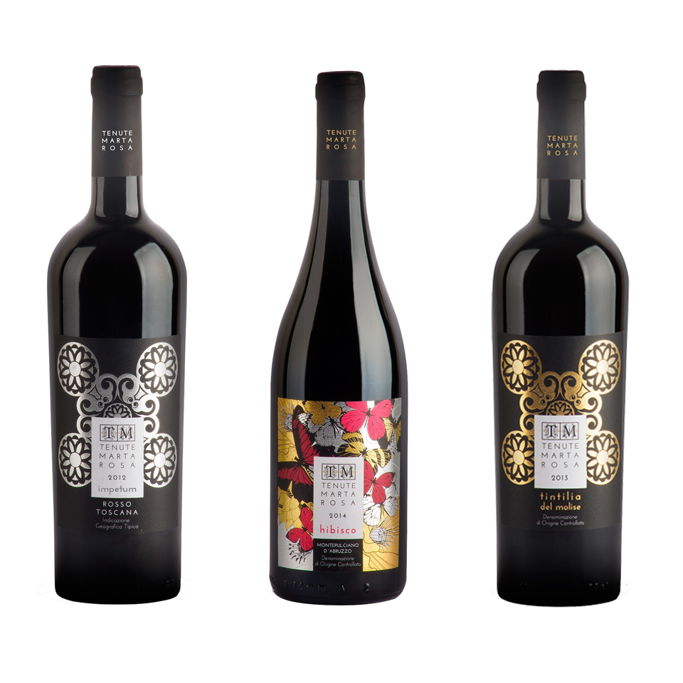 Super Tuscan "Impetum", Montepulciano "Hibisco", Tintilia Bundle