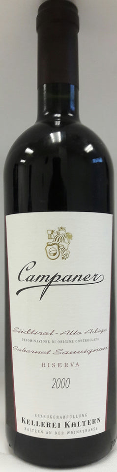 Campaner Cabernet Sauvignon Riserva DOC 2000,Cantina Kaltern , Alto Adige - The Simple Wine