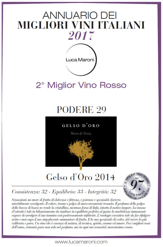 Gelso D'Oro 2016, (Italian Caymus) - The Simple Wine