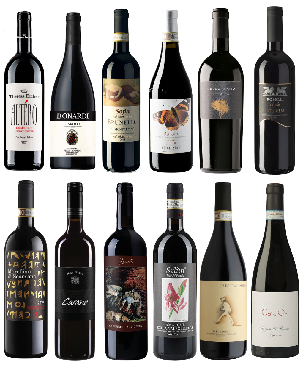 Premium Italian Wine Collection - 12 Bottles