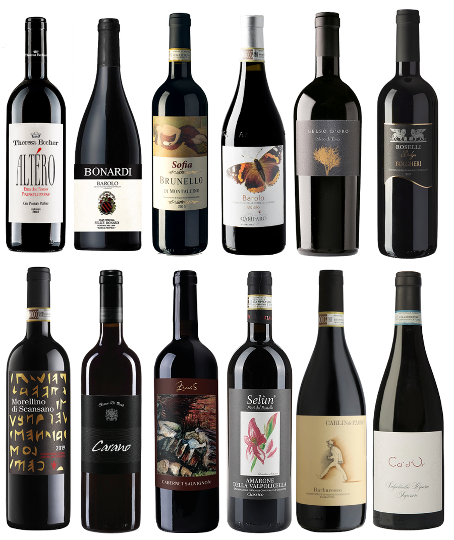 Premium Italian Wine Collection - 12 Bottles