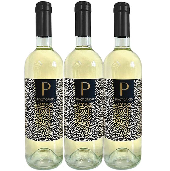 3 Pack of “P” Pinot Grigio, Ciabot - The Simple Wine