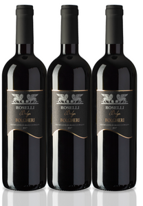 3 Bottles of Bolgheri 2021 DOCG Super Tuscan "Bridges" Roselli, PAS Organic