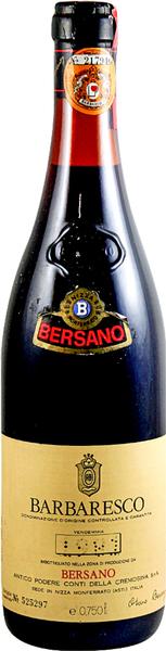 1981  BARBARESCO RISERVA DOCG Bersano - The Simple Wine