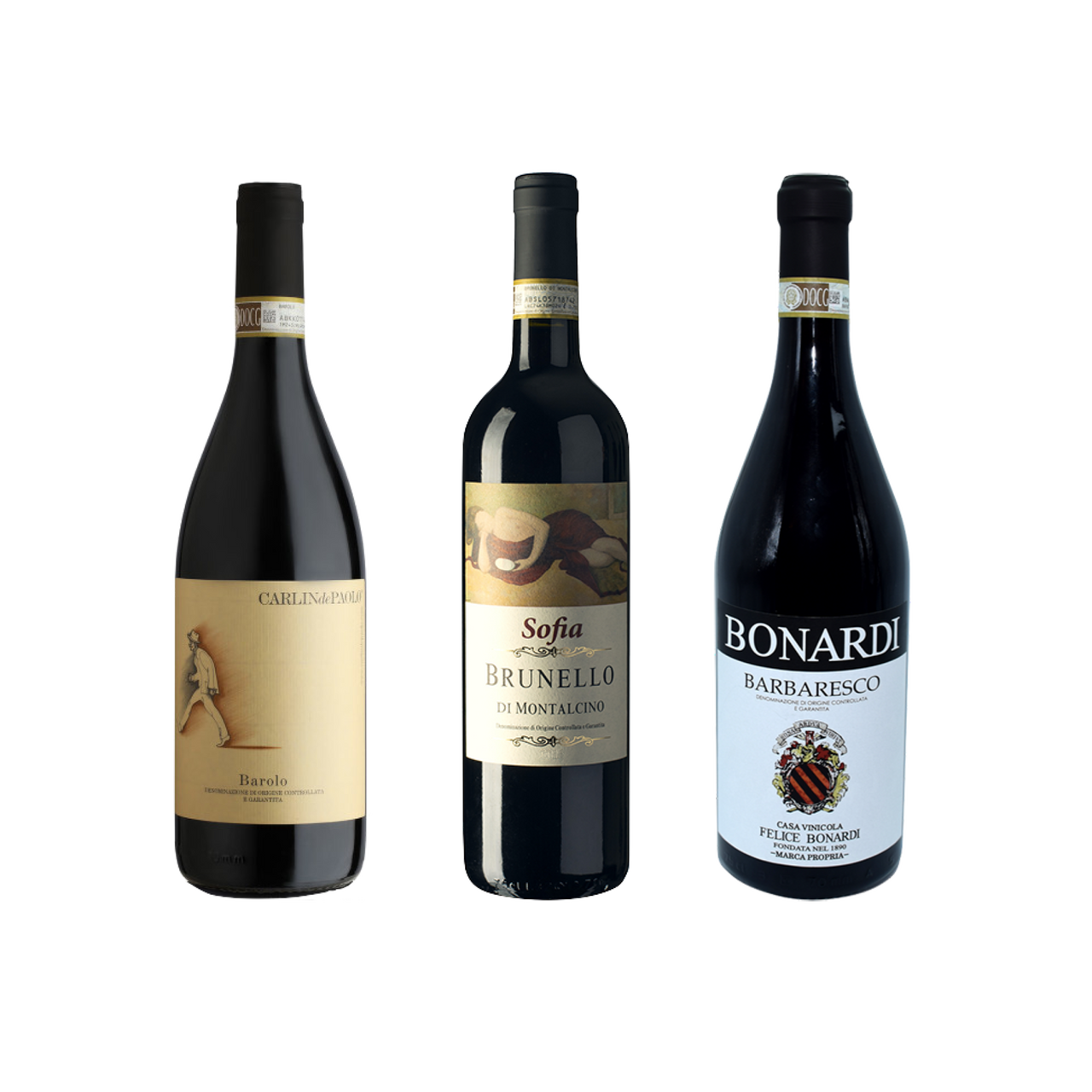 Barolo, Brunello & Barbaresco Bundle – Italy’s Top DOCG Reds
