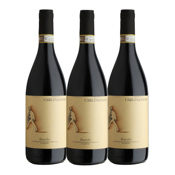 Barolo DOCG 3-Pack – 2019, Piedmont Red, Carlin De Paolo Organic