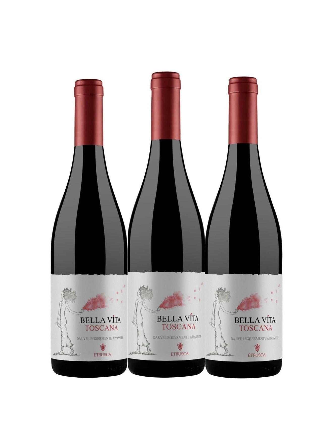 Bella Vita 3 Pack (Amarone style SuperTuscan), Etrusca Organic, Tuscany