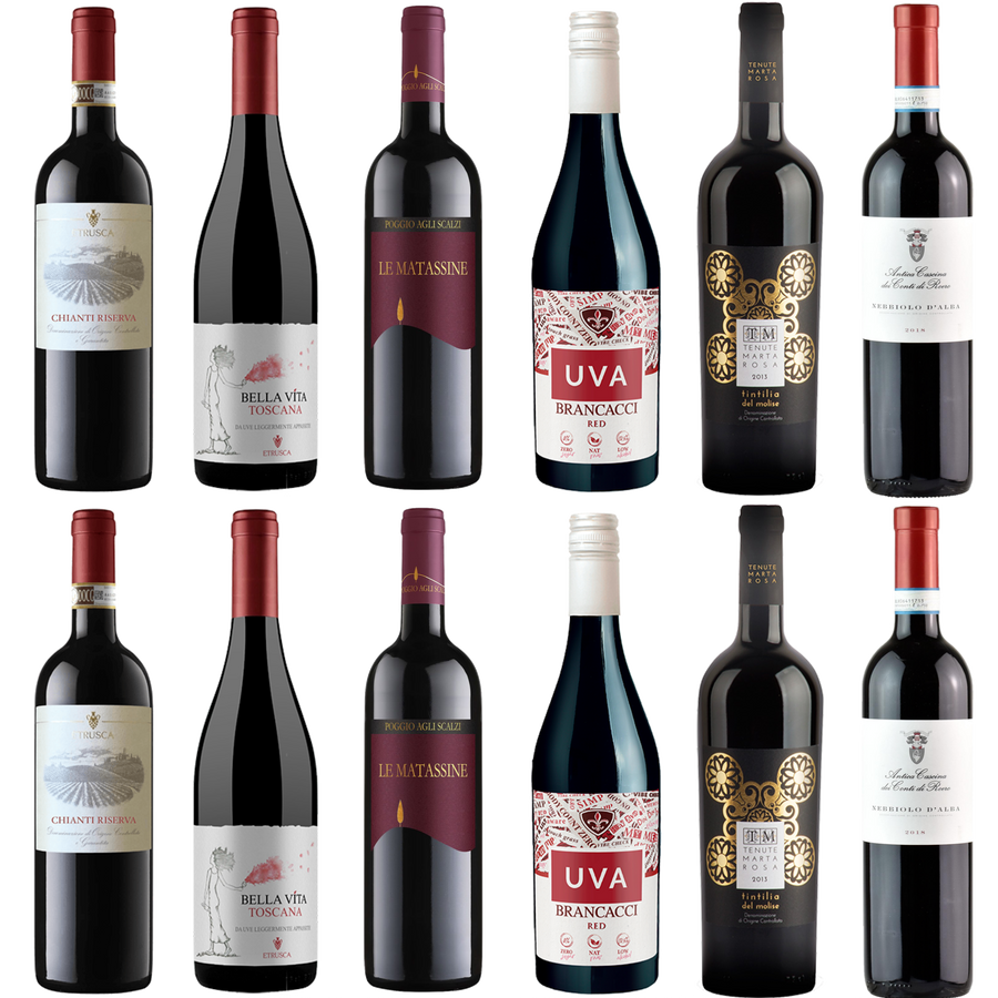 12 Clean Italian Reds House Case - The Simple Wine