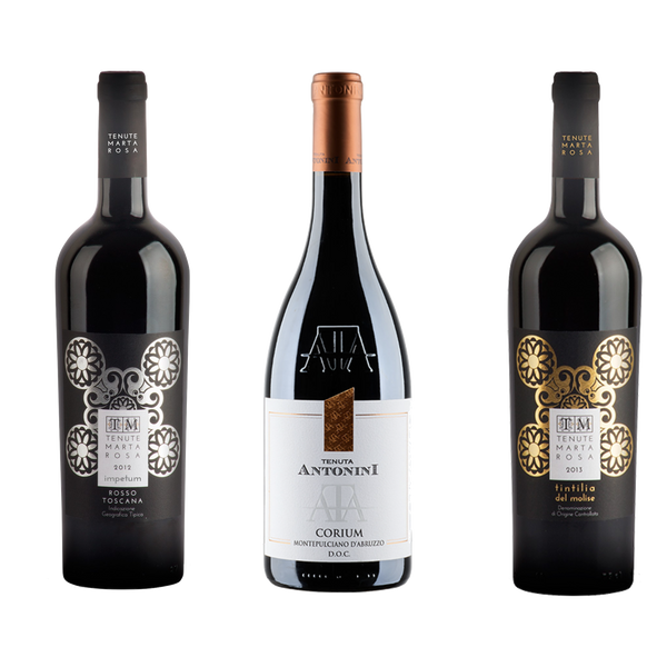 Super Tuscan "Impetum", Montepulciano "Corium", Tintilia Bundle