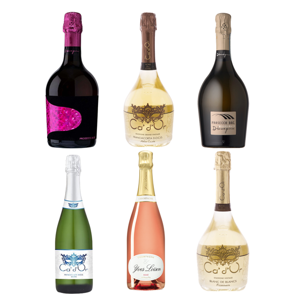 Luxury Sparkling Sampler 6 pack - The Simple Wine