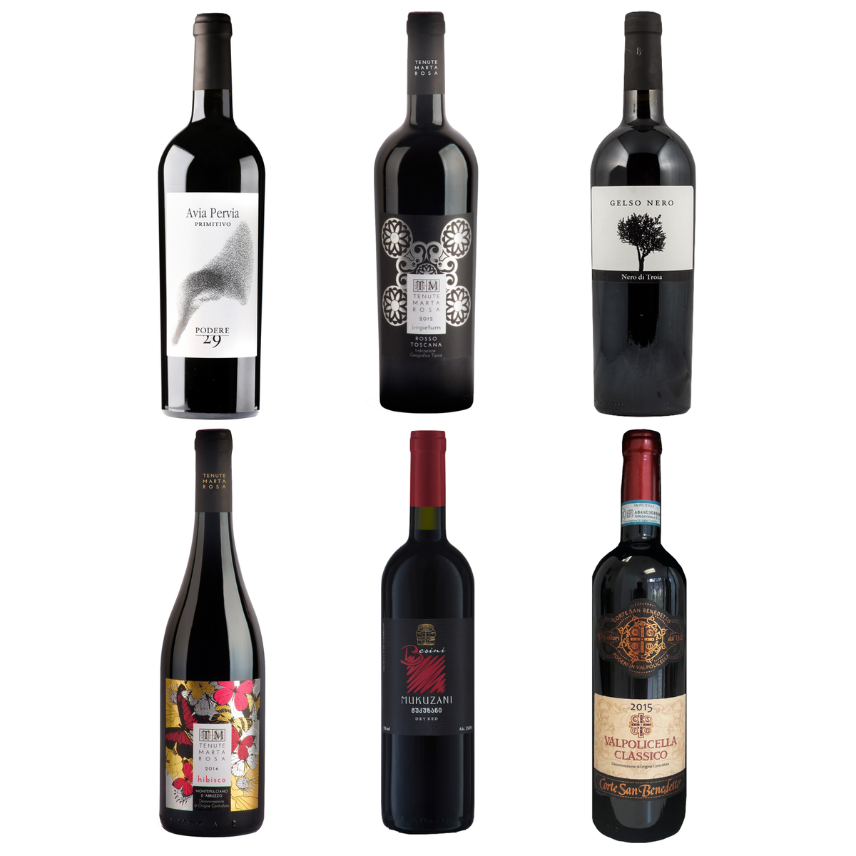 Red Wine Sampler 6 pack