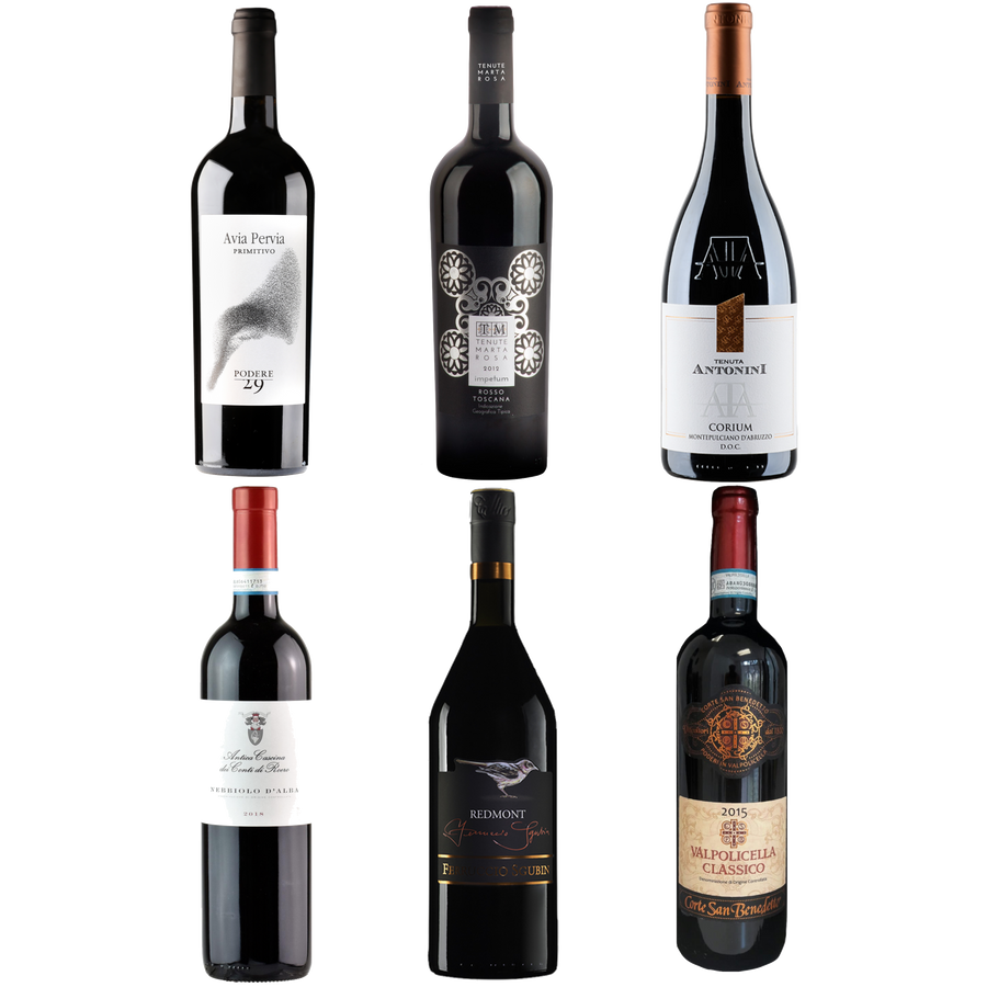 Red Wine Sampler 6 pack - The Simple Wine