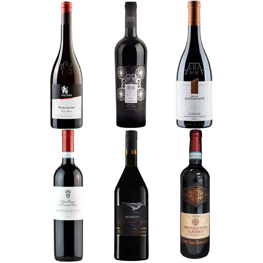 Red Wine Sampler 6 pack - The Simple Wine