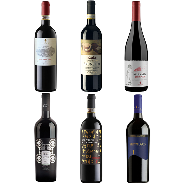 Taste of Tuscany 6-Pack | Six Iconic Tuscan Red Wines – The Simple