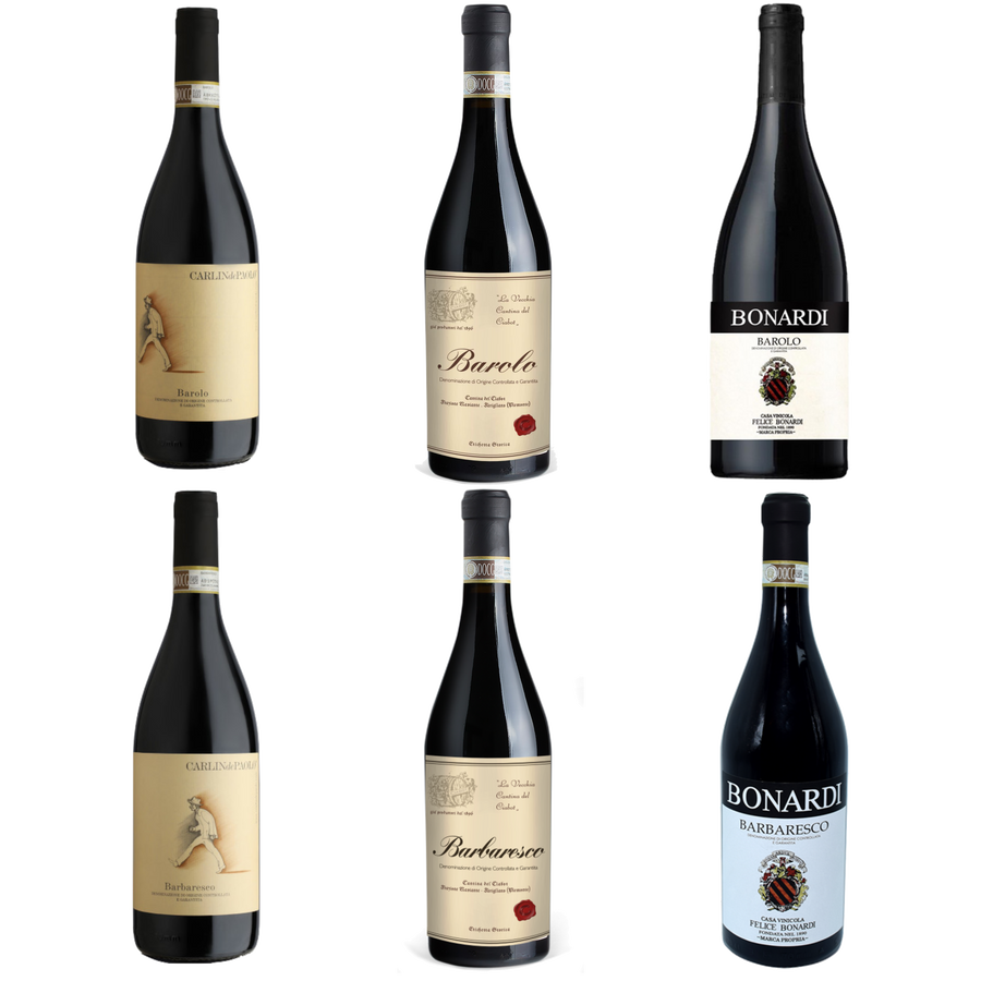 The King and The Queen | 3 Barolo + 3 Barbaresco DOCG