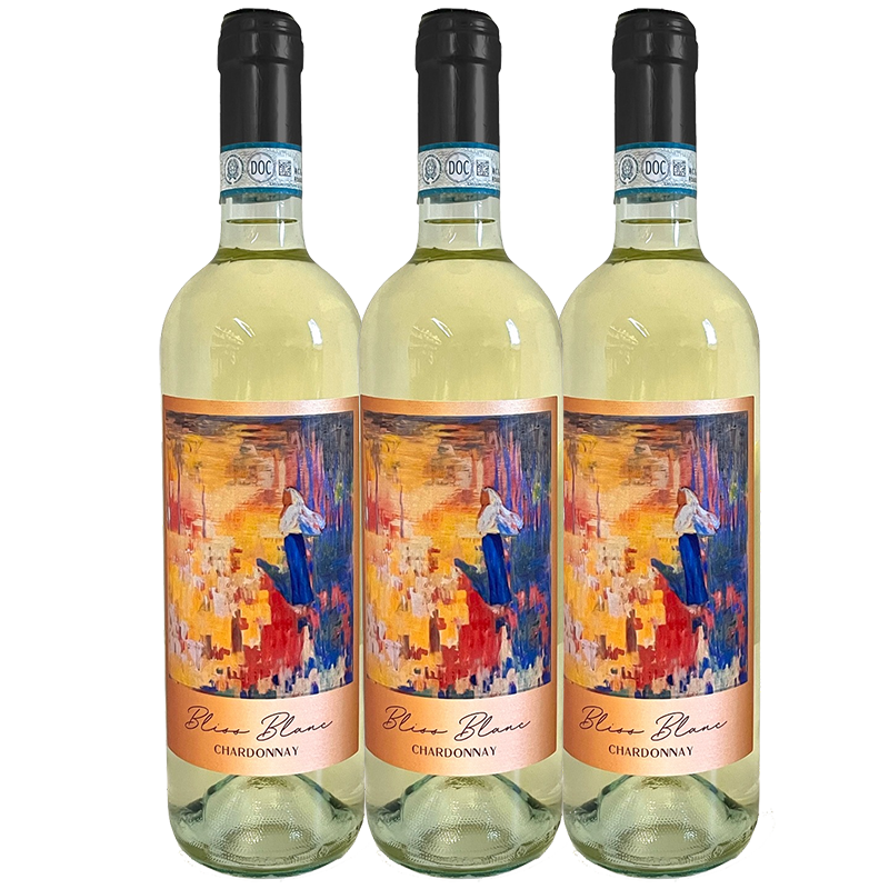 3PACK Bliss Blanc Chardonnay (Chablis style), Piemonte