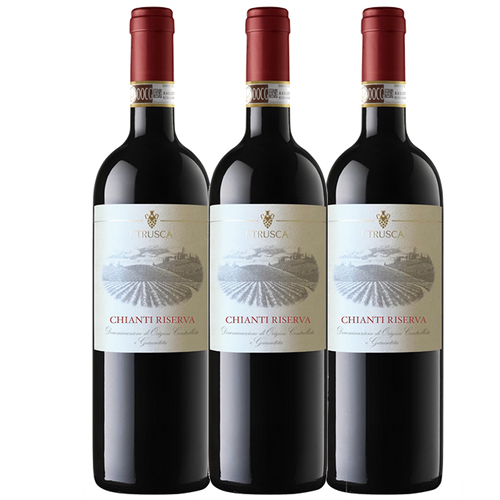 Chianti Riserva 3 pack 2019 DOCG, Etrusca Organic - The Simple Wine