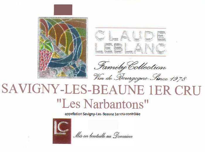 Savigny Les Beaune 1ER Cru "Les Narbantons" 2020 CLAUDE LEBLANC