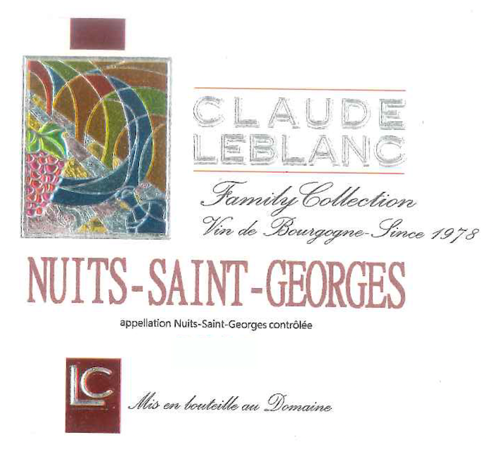 Nuits Saint Georges 2020 CLAUDE LEBLANC