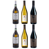 Sauvignon Blanc 6-Pack with two bottles each from Tiare, Domaine des Athénées Sigma, and S Sauvignon
