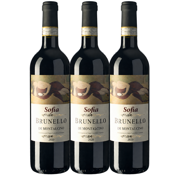 Sofia Brunello di Montalcino 2020 – 3-Pack (Critically Acclaimed Vintage)