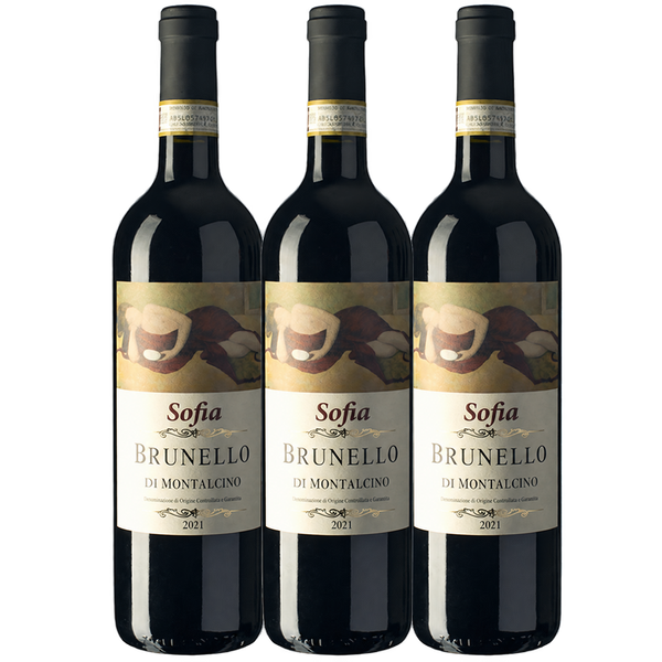 Sofia Brunello di Montalcino 2021 - 3-Pack (New Vintage Release)