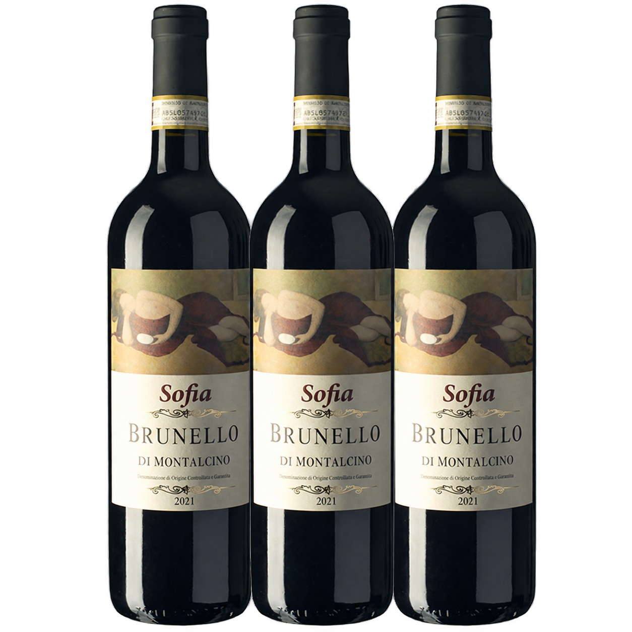 Sofia Brunello di Montalcino 2021 - 3-Pack (New Vintage Release)