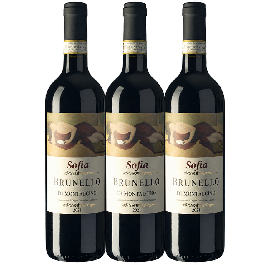 Sofia Brunello di Montalcino 2021 - 3-Pack (New Vintage Release)