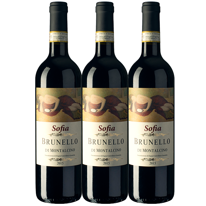 Sofia Brunello di Montalcino DOCG Riserva 2019 – 3-Pack, Critically Acclaimed