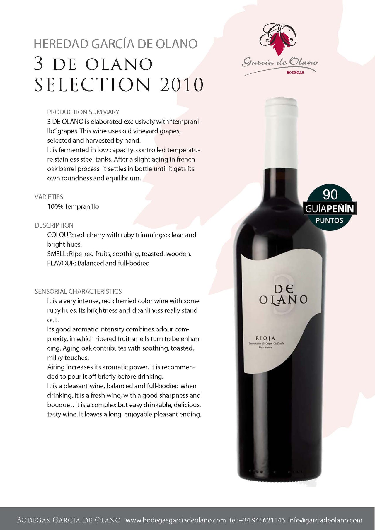 Vintage 3 De Olano - The Simple Wine