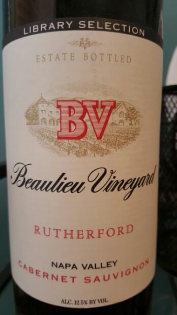 1990 Beaulieu Vineyard (BV) Library Selection Cabernet