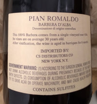 1997 Contessa Alessi PIAN ROMUALDO BARBERA D'ALBA  DOC