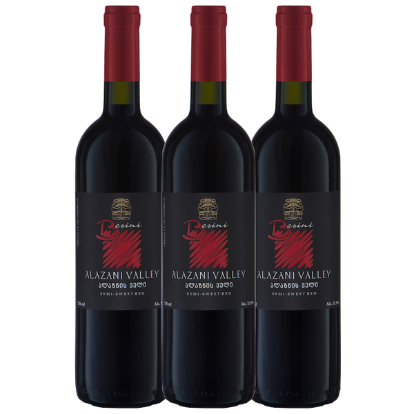 Alazani Valley Semi-Sweet Red 3 pack - The Simple Wine