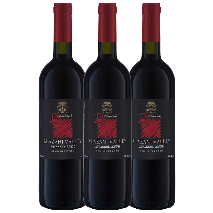 Alazani Valley Semi-Sweet Red 3 pack - The Simple Wine