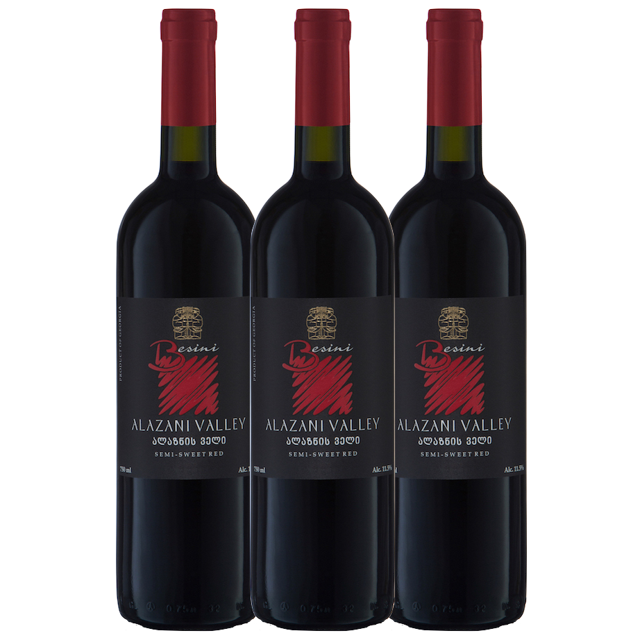 Alazani Valley Semi-Sweet Red 3 pack - The Simple Wine
