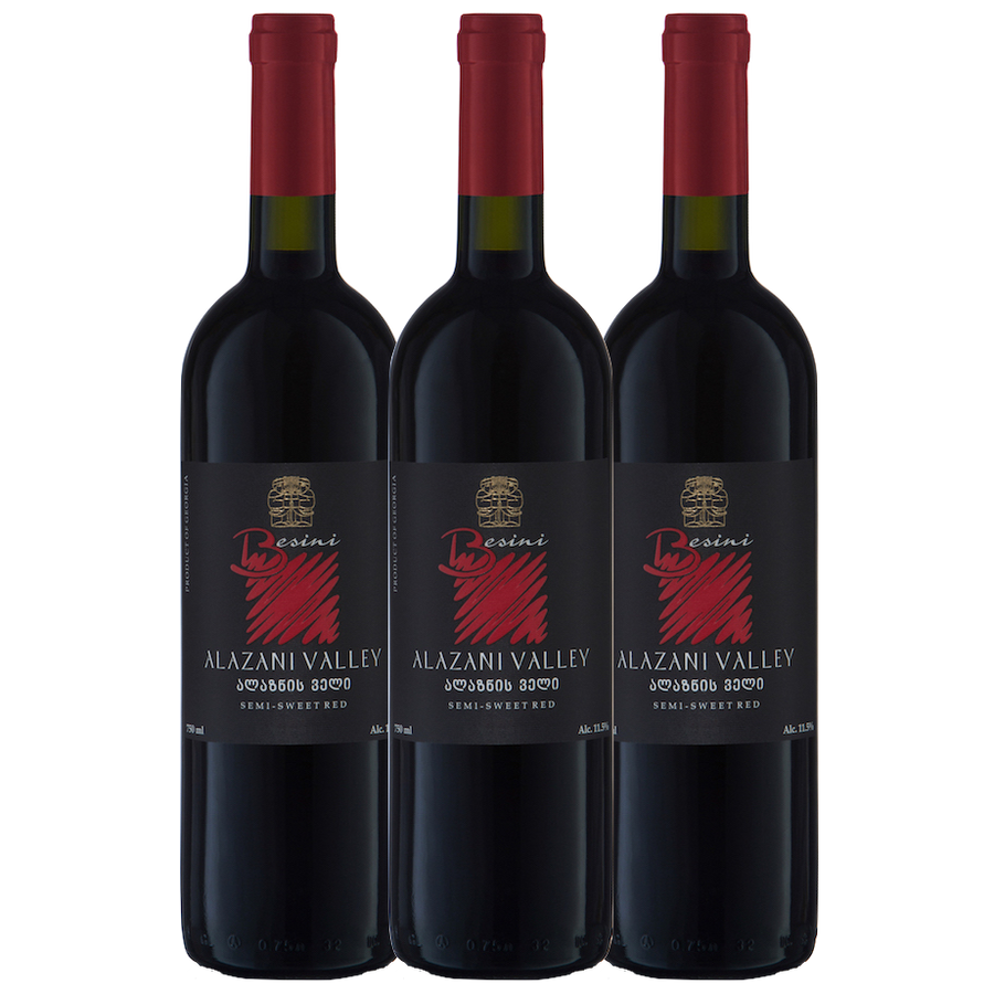Alazani Valley Semi-Sweet Red 3 pack - The Simple Wine