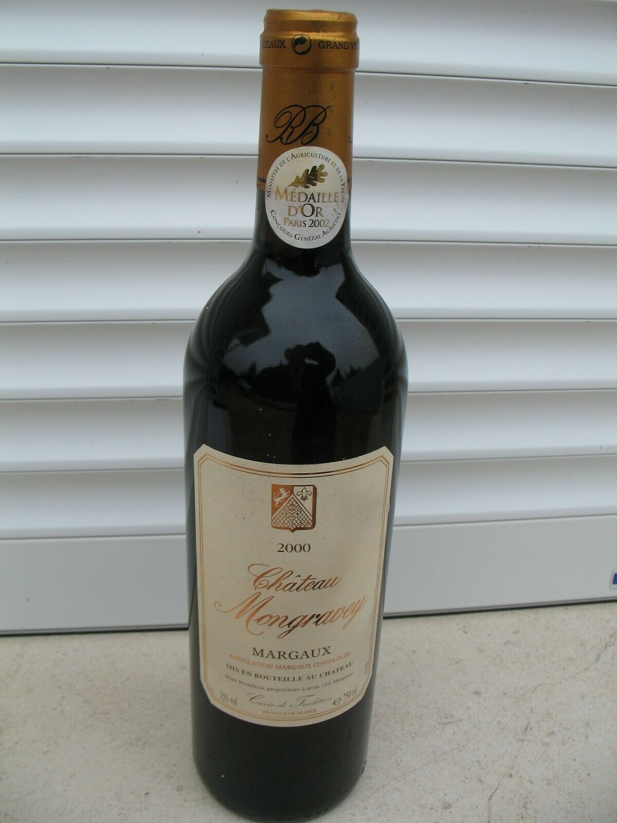 Chateau Mongravey Margaux 2000, Regis Bernaleau Medaille D'or Winner in 2002