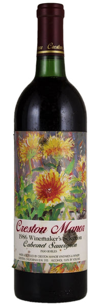 Creston Manor Winemaker's Selection Cab Sauv 1986, Paso Robles