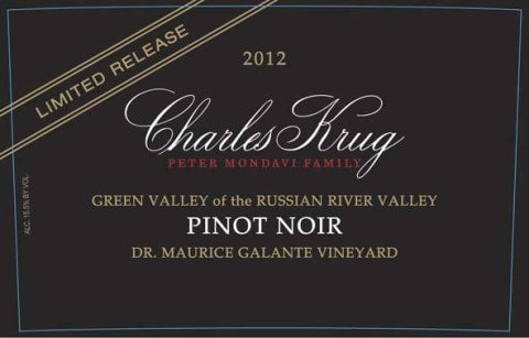 2004 Charles Krug Pinot Noir Limited Release Dr. Maurice Galante,Russian River