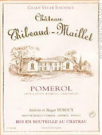 1999 Chateau Thibeaud-Maillet Pomerol, Bordeaux, France