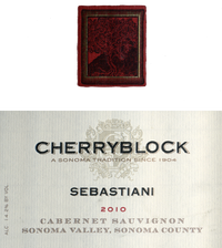 2010 CHERRYBLOCK Sebastiani Cabernet, Sonoma