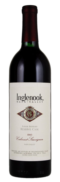 1983 Inglenook Reserve Cask · From the Original Wood Case – The