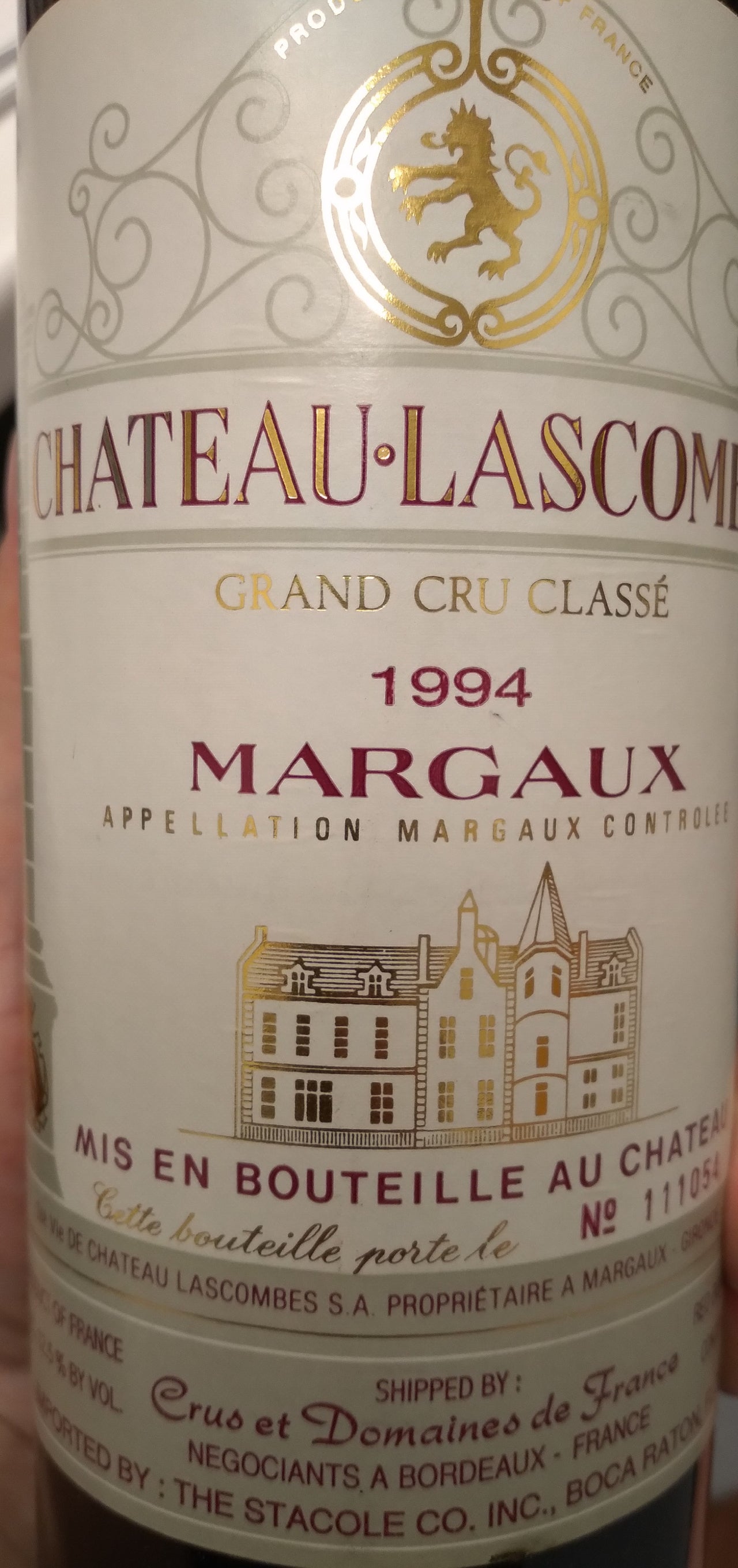 Château Lascombes Margaux (Grand Cru Classé) 1994