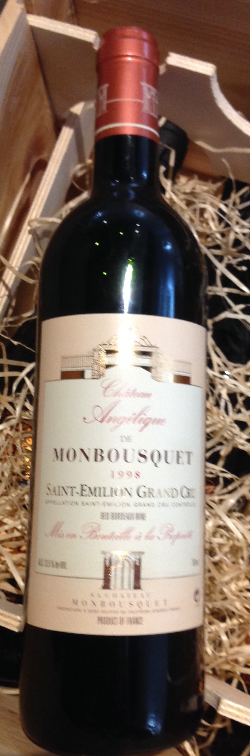1998 Chateau Angelique de MONBOUSQUET , St.Emilion Grand Cru Bordeaux France