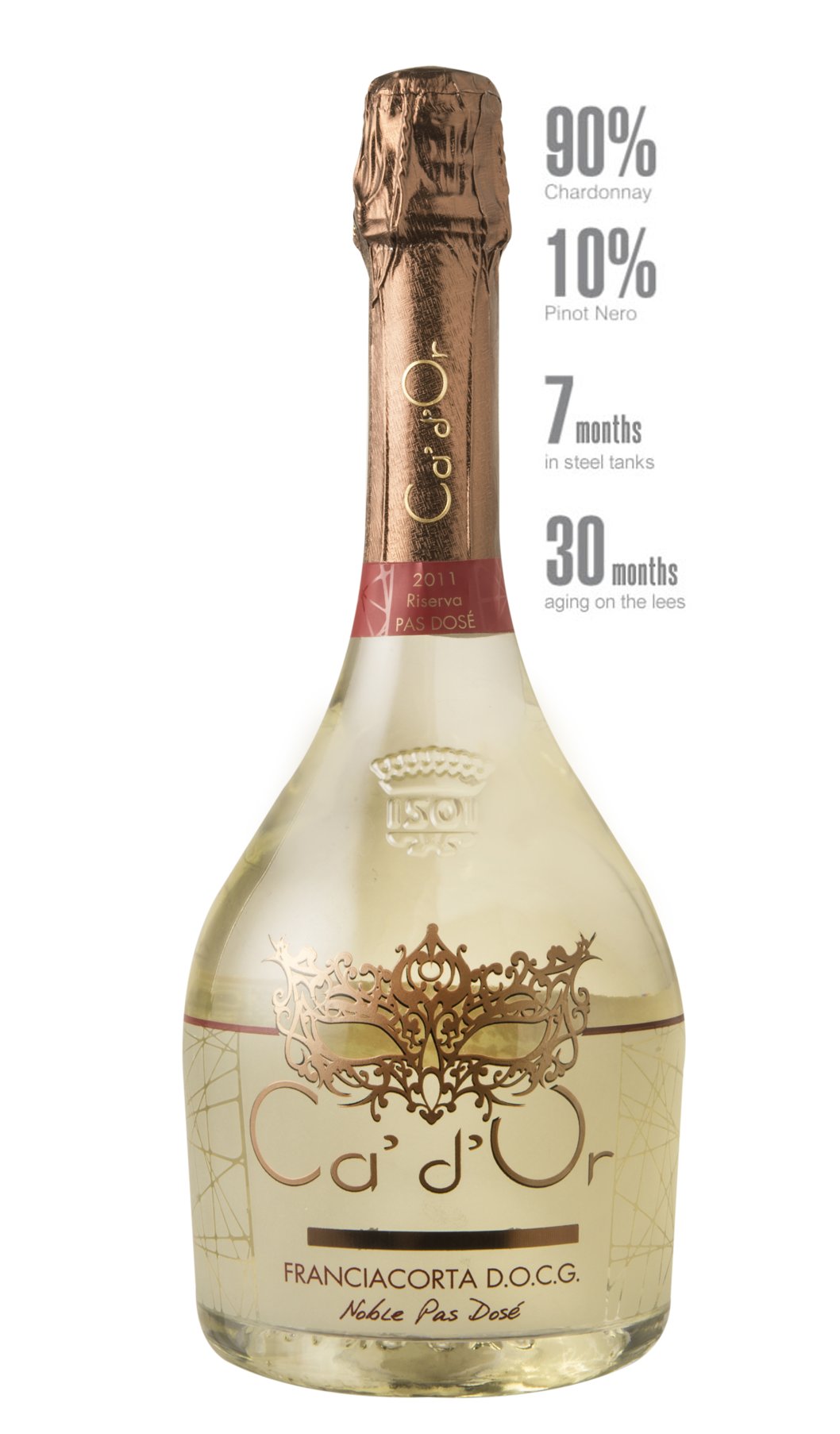 Grand Vintage Franciacorta D.O.C.G Pas Dosé Riserva(Italian Champagne)