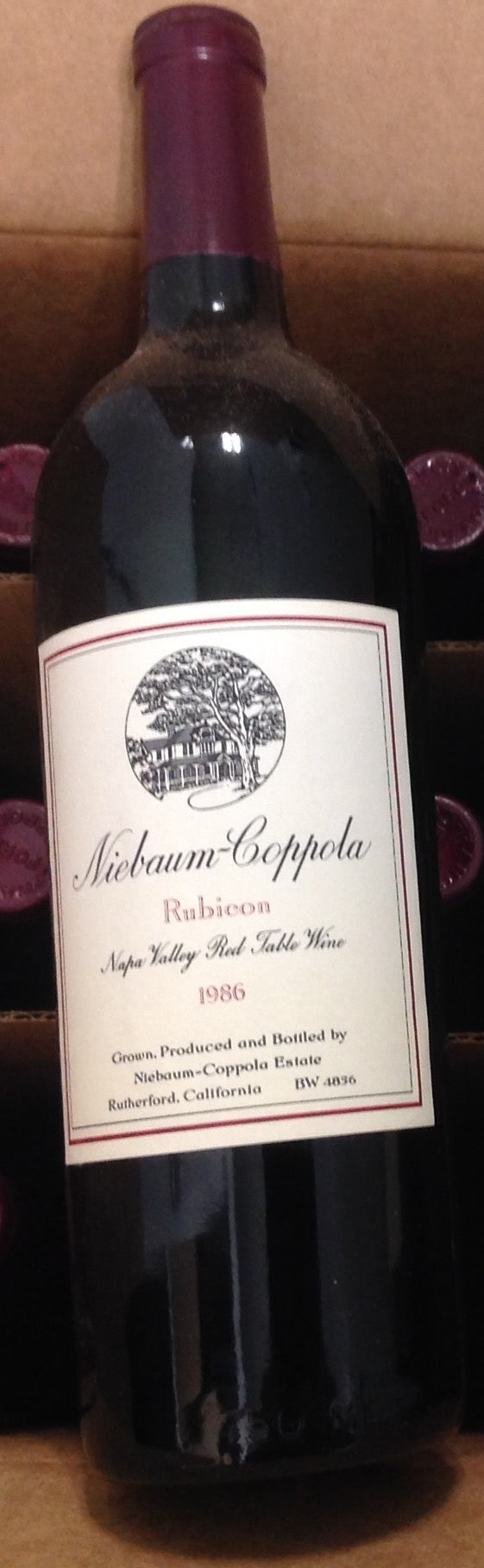 1986 Niebaum-Coppola Rubicon Rutherford, Napa red table wine