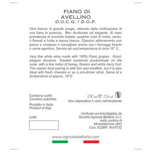 Fiano di Avellino DOCG/DOP Bellaria 2 pack - The Simple Wine