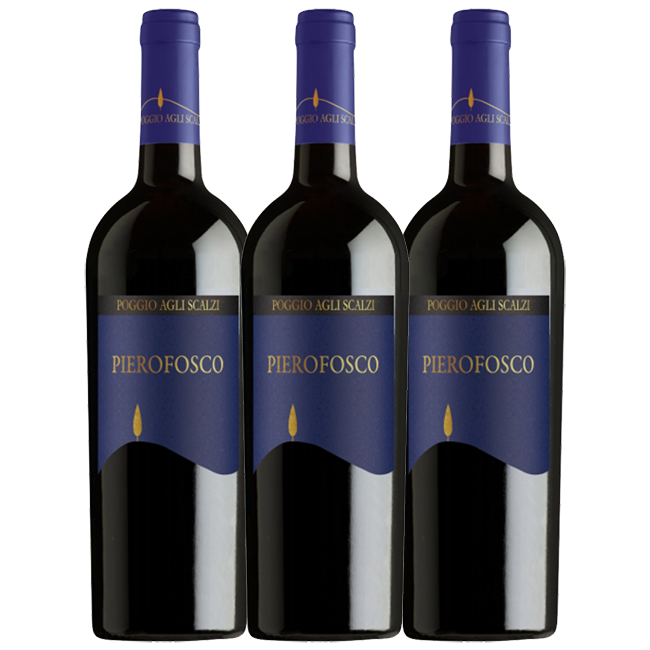 3 pack PIEROFOSCO Super Tuscan 2017 IGT, PAS Organic - The Simple Wine